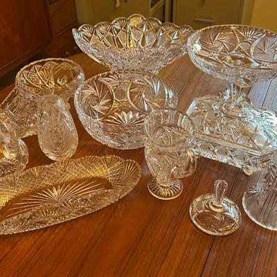 Hand Cut Lead Crystal Lot- Western Germany