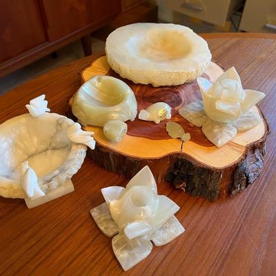 Carved Alabaster Lot