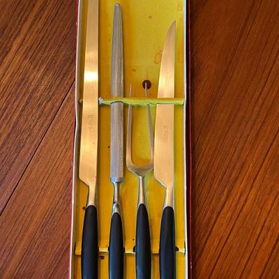 Anton Wingen Jr. Solingen, Germany Rostfrei Othella Carving Set
