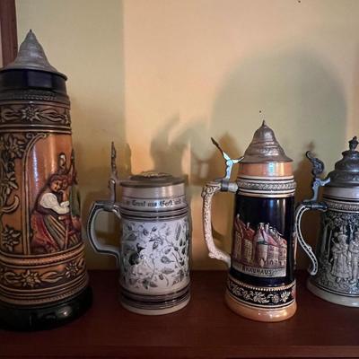 German Beer Steins Lot