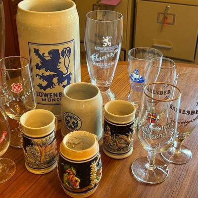 Assorted German Beer Glasses Lot