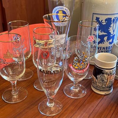 Assorted German Beer Glasses Lot