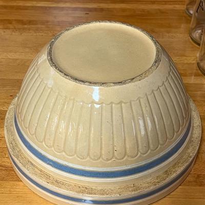 Large Vintage Yellow Ware Mixing Bowl