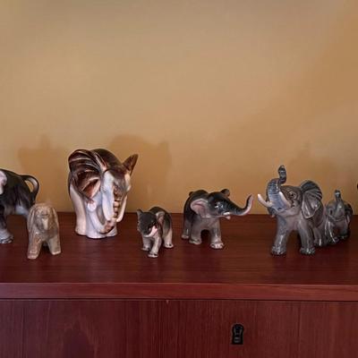 Elephant Figurine Lot