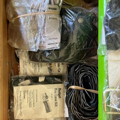Pre-Cut Leather Pieces- to make belts, watch bands, key holders, etc.