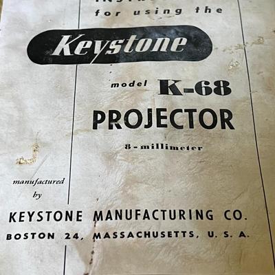 1950s Keystone Model K-68 Projector- 8mm