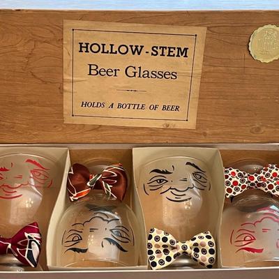 Vintage Tuerkes Hollow-Stem Beer Glasses (2 of 2)