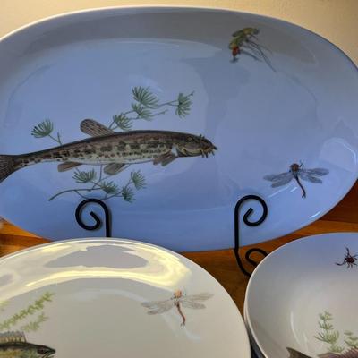Fish Decorated Dishware- Bareuther Waldsassen, Bavaria