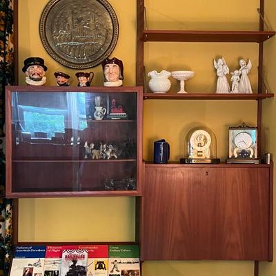 MCM Wall Shelves Unit (2 of 2)- BUYER MUST DISASSEMBLE *Items on shelves NOT included*