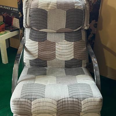 MCM Metal Fram Lounge Chair
