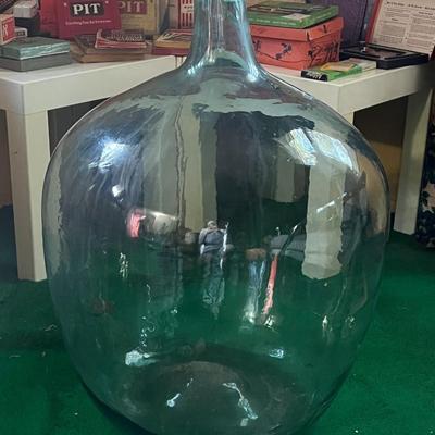 54 Liter (estimated) Clear Glass Bottle