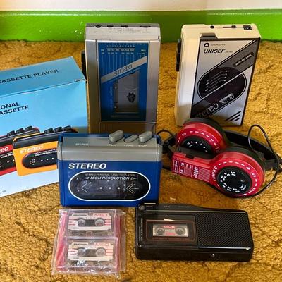 Assorted Handheld Cassette Players Lot