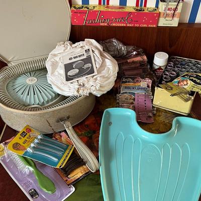 Vintage General Electric Hair Dryer Lot