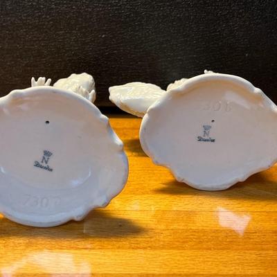 Set of 4 Dresden Porcelain Cherubs