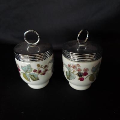Royal Worcester Porcelain Egg Coddlers in Blackberry Print and More (LR-BBL)