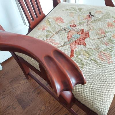 Armchair with Needlepoint Upholstered Seat and more (GE-BBL)