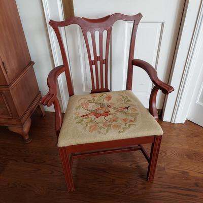Armchair with Needlepoint Upholstered Seat and more (GE-BBL)