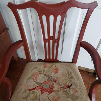 Armchair with Needlepoint Upholstered Seat and more (GE-BBL)