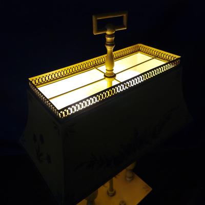 Cane Seat Chair w/ Metal Lamp (LR-BBL)