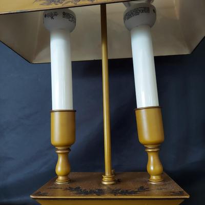 Cane Seat Chair w/ Metal Lamp (LR-BBL)
