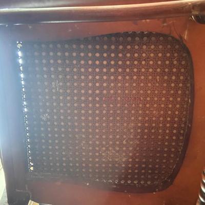 Cane Seat Chair w/ Metal Lamp (LR-BBL)