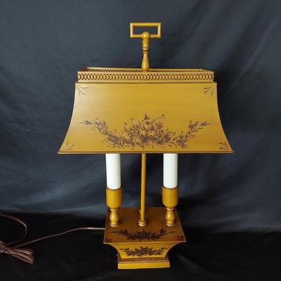 Cane Seat Chair w/ Metal Lamp (LR-BBL)