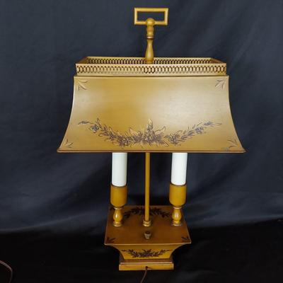 Cane Seat Chair w/ Metal Lamp (LR-BBL)
