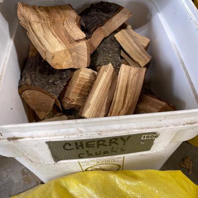 Salt and wood chips
