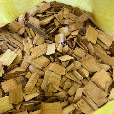 Salt and wood chips