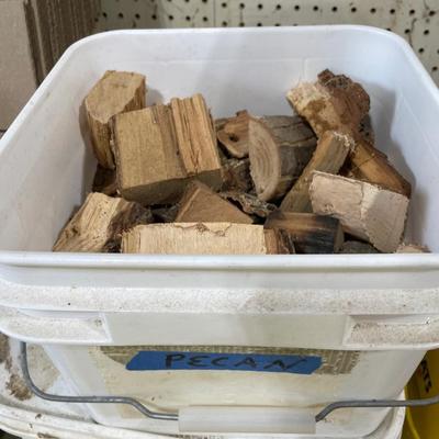 Salt and wood chips