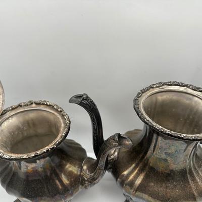 E.P.C.A. Poole Silver Co. Tea/Coffee Service with Serving Tray