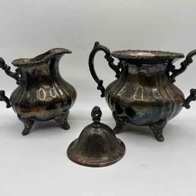 E.P.C.A. Poole Silver Co. Tea/Coffee Service with Serving Tray