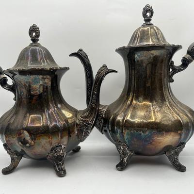 E.P.C.A. Poole Silver Co. Tea/Coffee Service with Serving Tray