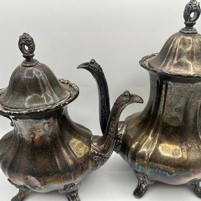 E.P.C.A. Poole Silver Co. Tea/Coffee Service with Serving Tray