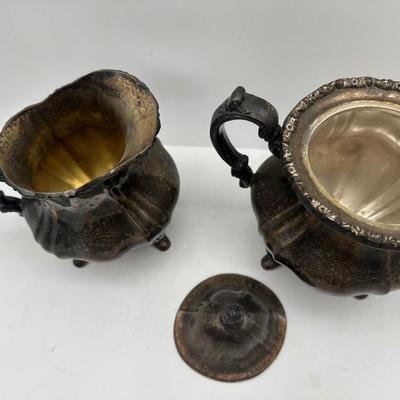 E.P.C.A. Poole Silver Co. Tea/Coffee Service with Serving Tray