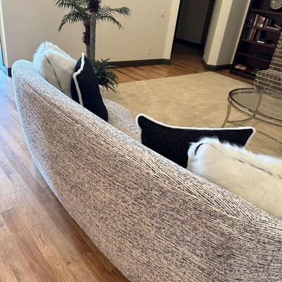 Brand New Bernhart Sofa with tags ~ Black and White with Pillows