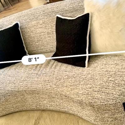Brand New Bernhart Sofa with tags ~ Black and White with Pillows