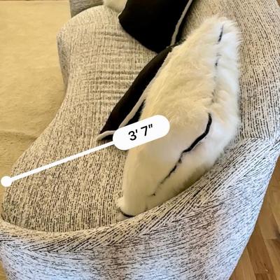 Brand New Bernhart Sofa with tags ~ Black and White with Pillows