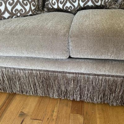 Beautiful large scale, sofa, tan and brown colors made by Markor international-LIKE NEW CONDITION