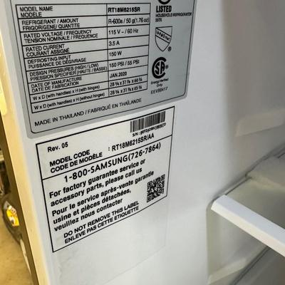 Brand new small scale, Samsung refrigerator and freezer. Perfect for a garage.