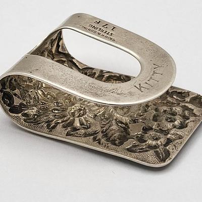 S. Kirk & Sons Repousse Sterling Money Clip 18gr
