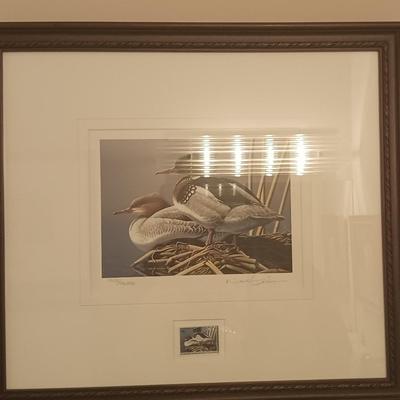 Federal Duck Stamp 1995 Neal Anderson "Red Breasted Merganser"