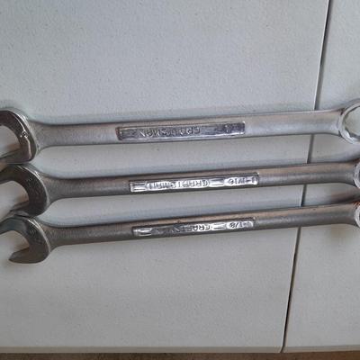 Three large Craftsman Wrenches - 1" - 1 -/16" & 1 -1/8"