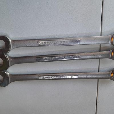 Three large Craftsman Wrenches - 1" - 1 -/16" & 1 -1/8"
