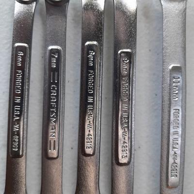 Craftsman 8-piece wrench set - nice CRAFTSMAN wrenches!