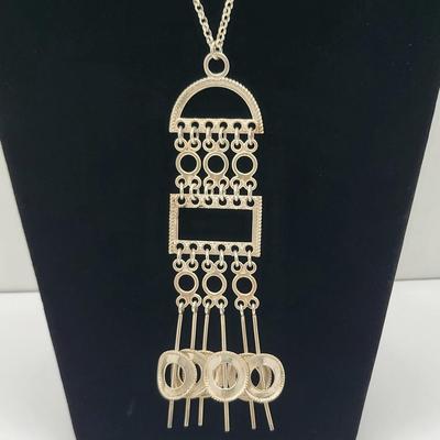 Vintage Designer Valdres Solvsmie Norwegian Solje Sterling Silver Necklace 38.6gr