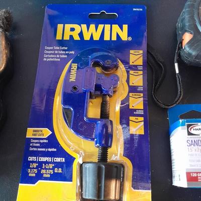 Plumbing needs - pipe cutters - wax ring - plumbers glue - and more