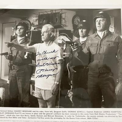 MASH star Harry Morgan signed photo