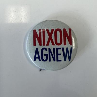 Nixon- Agnew presidential campaign pin 