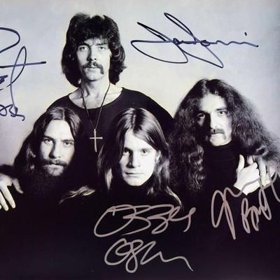 Black Sabbath signed photo